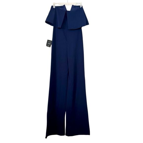 NWT Small Lulu’s Power of Love Navy Blue Strapless Jumpsuit - Picture 9 of 9